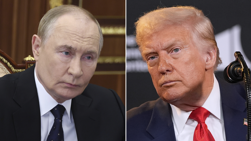 President Donald Trump threatened ‘very severe consequences’ for Russia if President Vladimir Putin doesn’t agree to end the war in Ukraine after their meeting in Alaska on Friday. 
Trump issued the warning Wednesday as he is preparing for a sit-down with Putin in Anchorage. 
‘Yes, they will. There will be consequences,’ Trump said in response to a reporter’s question on the topic. The president then refused to elaborate on what the punishment would be. 
‘I don’t have to say. There will be very severe consequences,’ he added. 
Trump later appeared to cast doubt on whether he could convince Putin to stop bombing Ukrainian civilians. 
‘I’ll tell you what. I’ve had that conversation with him. I’ve had a lot of good conversations with him then I go home and I see that a rocket hit a nursing home or a rocket hit an apartment building, and people are laying dead in the streets,’ Trump said. 
‘So, I guess the answer to that is no, because I’ve had this conversation. I want to end the war. It’s Biden’s war, but I want to end it. I’ll be very proud to end this war, along with the five other wars I ended. But, I guess the answer to that is probably no,’ Trump continued. 
Ukrainian President Volodymyr Zelenskyy also said Wednesday that there is ‘no sign’ that Russia is preparing to end the war in Ukraine. 
‘At present, there is no sign that the Russians are preparing to end the war. Our coordinated efforts and joint actions – of Ukraine, the United States, Europe, and all countries that seek peace – can definitely compel Russia to make peace,’ Zelenskyy said on X. 
This post appeared first on FOX NEWS
