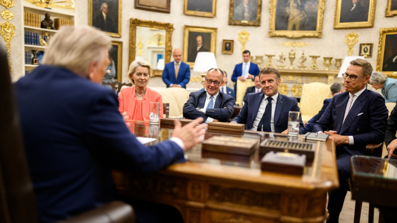 President Donald Trump has the golden touch — and nowhere is that more evident than in the Oval Office, where gilded accents now adorn the nation’s most famous workspace, reflecting his signature style.
The gold additions throughout the Oval Office were on full display last week as global leaders met with Trump to discuss a path to ending Russia’s war in Ukraine. 
A White House spokesperson told Fox News Digital that the gold Trump added to the Oval Office ‘is of the highest quality,’ declining to provide further details. The spokesperson also said that Trump personally covered the cost of the gold accents, though did not specify how much gold was added or how much Trump spent.
In March, Trump told Fox News host Laura Ingraham during a tour of the Oval Office that the room ‘needed a little life’ when asked about the gold details. 
‘Throughout the years, people have tried to come up with a gold paint that would look like gold, and they’ve never been able to do it,’ Trump told Ingraham. ‘You’ve never been able to match gold with gold paint, that’s why it’s gold,’ Trump added.
Since then, Trump has added gold accents throughout the Oval Office to include the room’s 18-foot-6-inch ceiling. Below is a picture of the presidential seal that overlooks the Resolute Desk, shown in 2008 and after the addition of all the gold.
Behind the Resolute Desk, Trump added gold curtains and a display of flags, including those representing the U.S. military’s sister services.
Meanwhile, gold trim was added to details along the ceiling and doorways. Even the cherubs inside the door frames were given a golden makeover.
In March, Trump said he had installed a copy of the Declaration of Independence in the Oval Office. He told Fox News host Laura Ingraham that the document must be kept behind heavy curtains to protect it from light damage. 
The signed Declaration of Independence is on permanent display at the National Archives on Constitution Avenue in Washington, D.C., where it has been housed since 1952.
The framed document is seen on the wall behind Trump in the photograph below:
Presidents traditionally choose the portraits displayed in the Oval Office, with special attention given to the one above the fireplace.
Former President Joe Biden chose a portrait of Franklin Delano Roosevelt above the fireplace, accompanied by additional portraits of George Washington, Abraham Lincoln, Alexander Hamilton and Thomas Jefferson.
Above the fireplace, Trump chose to display a portrait of George Washington in military uniform, accompanied by several other prominent portraits.
Gold accents were applied to the white marble fireplace mantel, enhancing its neoclassical details.
Here’s a closer view of the details added to the fireplace:
Trump also placed gold trinkets on the fireplace mantel, though their arrangement has changed frequently.
In the Oval Office, Trump added gold coasters bearing his last name and the number 47, marking his position as the 47th president.
The gold details added to the Oval Office come as Trump undertakes broader renovations across the White House grounds.
Last month, the White House announced that Trump, together with private donors, will fund an estimated $200 million project to build a new ballroom. Intended to host official events, state dinners, and large ceremonial gatherings, the 90,000-square-foot addition will accommodate about 650 seated guests and maintain the White House’s classical design.
The announcement followed a similar move earlier this year, when Trump personally financed the installation of two 88-foot American flags flanking the White House, each reportedly costing around $50,000. 
This post appeared first on FOX NEWS